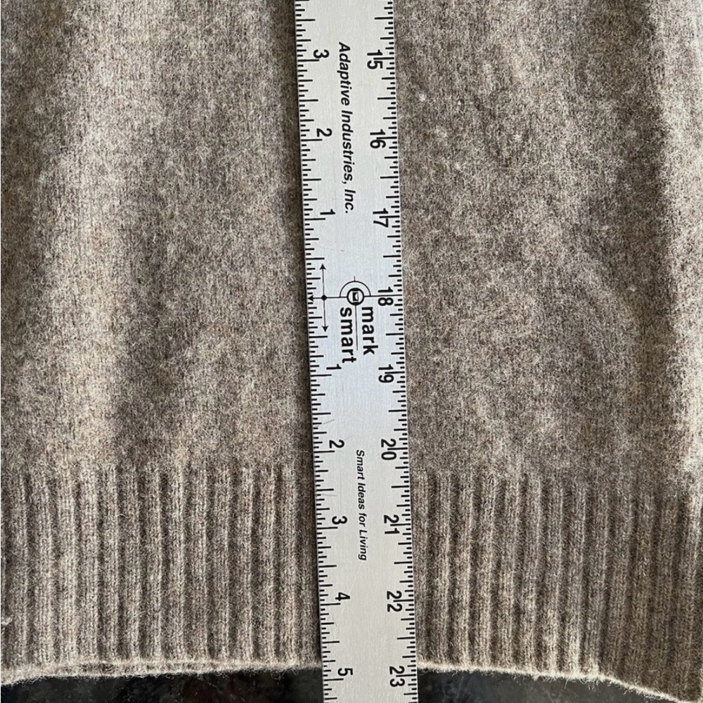 Vintage J. Crew 100% Lambs Wool Sweater Quarter Zip Sweater Nordic Fair Isle - Picture 8 of 11